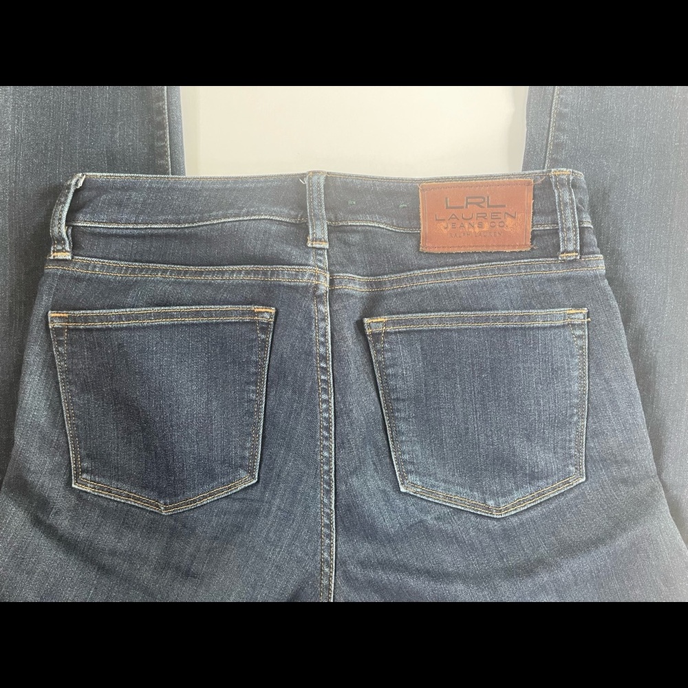 LRL Lauren Jeans Co Ralph Lauren Denim Jeans Modern Straight Curvy Size 2